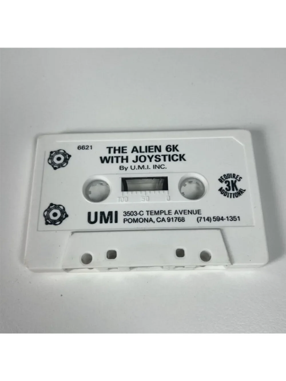 The Alien 6K UMI 6621 Commodore VIC-20 Cassette w/ Instructions 1981 Rare